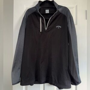 Callaway Black and Gray Performance Pullover
